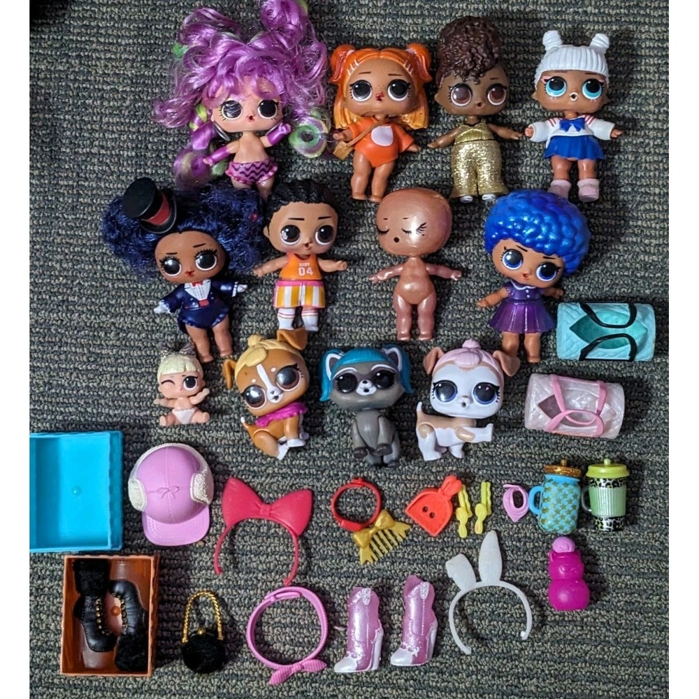 Lot of LOL Surprise Dolls, Babies & Pets‎ Plus Accessories Assorted